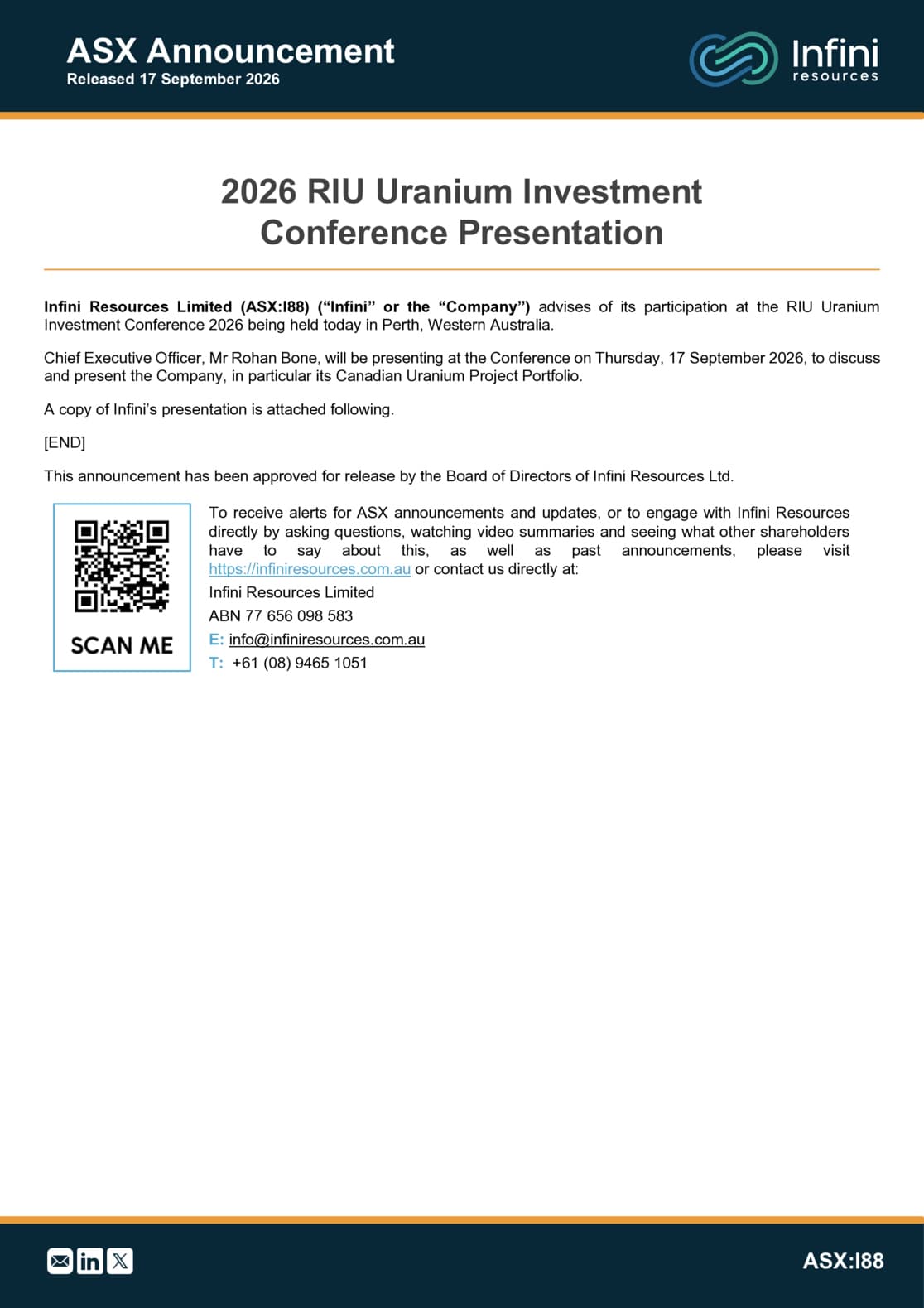 RIU Uranium Investment Conference Presentation